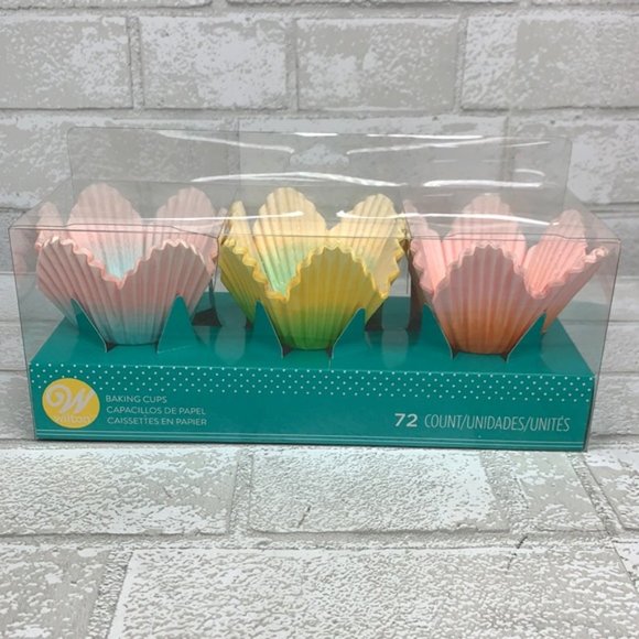 Wilton 72ct Paper Ombre Petal Baking Cups, 3 Pack - Picture 2 of 2